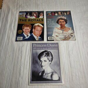 The Royals / The Royal Family / Princess Diana Magazines (Set of 3)